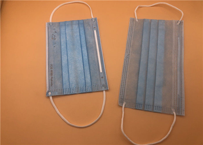 3Ply قناع أبيض للتنفس يمكن التخلص منه مع ربطة على سبونليس / سبونبوند