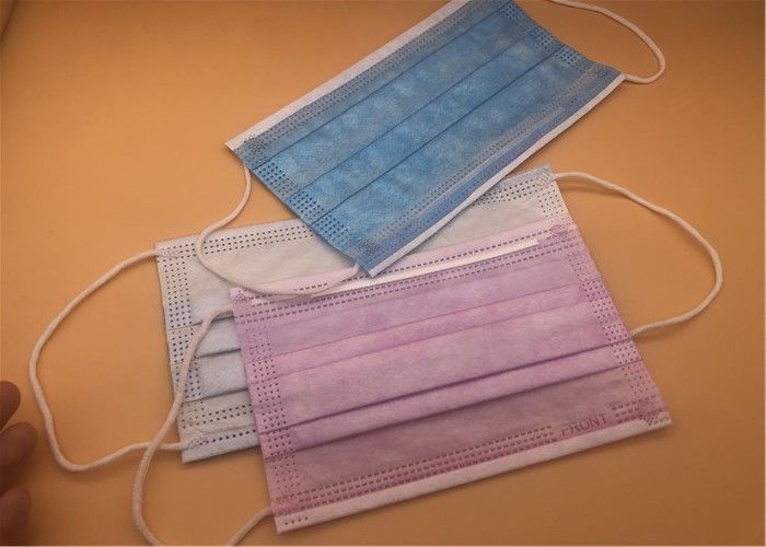 المضادة للبكتيريا 3 رقائق قناع الوجه الجراحي حلقة الأذن المرنة غطاء الفم واقية